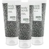 Image de Australian Bodycare Body Treatment - 3 producten tegen puistjes, een onzuivere huid en mee eters op de rug en billen gebaseerd op Tea Tree Olie - Bevat douchegel en peeling om je huid te reinigen en bodylotion om je huid te hydrateren en verzorgen