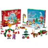 Image de Plus-Plus Adventskalender - Santa's World - 600 delige bouwset - 3973 - Bouwspeelgoed - Constructiespeelgoed - Set met bouwstenen - Vanaf 5 jaar