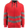 Image de Mascot Safe Supreme Capuchontrui met rits 50138-932 - hi-vis rood/donkerantraciet - M