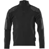 Image de Mascot Frontline Gebreide trui met korte rits 17205-939 - Zwart - 4XL