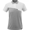 Image de Mascot Advanced Poloshirt met borstzak 17283-945 - grijs-gemêleerd/wit - L