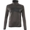 Image de Mascot Accelerate Fleecetrui met korte rits 18053-316 - donkerantraciet/zwart - 3XL