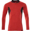 Image de Mascot Accelerate Poloshirt, met lange mouwen 18081-810 - signaalrood-gemêleerd/zwart - XL