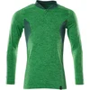 Image de Mascot Accelerate Poloshirt, met lange mouwen 18081-810 - helder groen-gemêleerd/groen - M