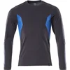 Image de Mascot T-Shirt, Langarm Accelerate 18381-959 Schwarzblau/Azurblau-3XL