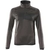 Image de Mascot Accelerate Fleecetrui met korte rits 18053-316 - donkerantraciet/zwart - 4XL