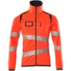Image de Mascot Accelerate Safe Fleecetrui met rits 19103-315 - hi-vis rood/donkermarine - 2XL