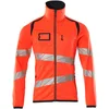 Image de Mascot Accelerate Safe Fleecetrui met rits 19103-315 - hi-vis rood/donkermarine - 3XL