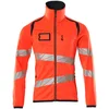 Image de Mascot Accelerate Safe Fleecetrui met rits 19103-315 - hi-vis rood/donkermarine - XL