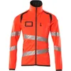 Image de Mascot Accelerate Safe Fleecetrui met rits 19103-315 - hi-vis rood/donkerantraciet - L