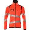 Image de Mascot Accelerate Safe Fleecetrui met rits 19103-315 - hi-vis rood/donkerantraciet - M