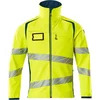 Image de Mascot Accelerate Safe Softshell Jas 19002 - Mannen - Geel/Petrol - 5XL
