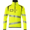 Image de Mascot Accelerate Safe Gebreide trui met korte rits 19005-351 - hi-vis geel/donkermarine - 4XL