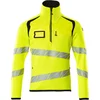 Image de Mascot Accelerate Safe Gebreide trui met korte rits 19005-351 - Hi-Vis geel/zwart - 2XL