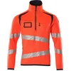 Image de Mascot Accelerate Safe Gebreide trui met korte rits 19005-351 - hi-vis rood/donkermarine - S