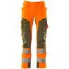 Image de Mascot Accelerate Safe Broek met kniezakken 19079-511 - hi-vis oranje/mosgroen - C54 - 76