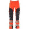 Image de Mascot Accelerate Safe Broek met kniezakken 19079-511 - hi-vis rood/donkermarine - C56 - 90