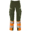 Image de Mascot Accelerate Safe Broek Met Kniezakken 19179 - Mannen - Mosgroen/Oranje - 60