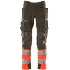 Image de Mascot Accelerate Safe Broek met kniezakken 19179-511 - donkerantraciet/hi-vis rood - C46 - 90