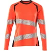 Image de Mascot Damen T-Shirt, Langarm Accelerate Safe 19091-771 Hi-vis Rot/Schwarzblau-4XL