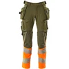 Image de Mascot Accelerate Safe Broek met spijkerzakken 19131-711 - mosgroen/hi-vis oranje - C62 - 90