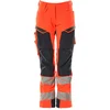 Image de Mascot Accelerate Safe Broek met kniezakken 19078-511 - hi-vis rood/donkermarine - C40 - 76