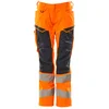 Image de Mascot Accelerate Safe Broek met kniezakken 19578-236 - hi-vis oranje/donkermarine - C50 - 82