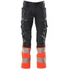 Image de Mascot Accelerate Safe Broek met kniezakken 19679-236 - donkermarine/hi-vis rood - C50 - 82