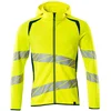 Image de Mascot Accelerate Safe Capuchontrui met rits 19284-781 - hi-vis geel/donkerpetrol - XL