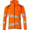 Image de Mascot Accelerate Safe Capuchontrui met rits 19284-781 - hi-vis oranje/donkerpetrol - 2XL