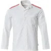 Image de Mascot Food & Care Jas 20254-442 - wit/signaalrood - 4XL