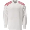 Image de Mascot Food & Care Sweatshirt 20084-932 - wit/signaalrood - XS