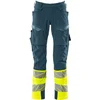 Image de Mascot Accelerate Safe Broek met kniezakken 19179-511 - donkerpetrol/hi-vis geel - C52 - 90