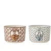 Image de Schaal aardewerk blauw Tonia 9cm - set van 2