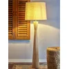 Image de Creative Collection - Leonor Vloerlamp - Beige - Rubberhout
