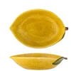 Image de Bloomingville Schaal aardewerk geel Limone 26cm