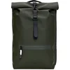 Image de Rains Rolltop W3 Unisex Rugzak - Groen