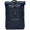Image de Rains Rolltop W3 Unisex Rugzak - Donkerblauw
