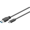 Image de Microconnect USB3.1CA0015 0.15m USB C USB A Mannelijk Mannelijk Zwart USB-kabel