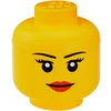 Image de Opbergbox Iconic Hoofd Girl 16 cm, Geel - LEGO