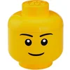 Image de Opbergbox Iconic Hoofd Boy 16 cm, Geel - LEGO