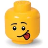 Image de Opbergbox Iconic Hoofd Silly 16 cm, Geel - LEGO