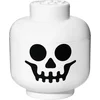 Image de Lego - Opbergbox - Hoofd - Spookje Groot - Rond - Stapelbaar - Kunststof - Wit