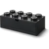 Image de Lego - Opbergbox Bureaulade Brick 8 - Kunststof - Zwart