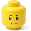 Image de Lego - Opbergbox Hoofd Boy Mini - Polypropyleen - Geel