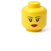 Image de Lego - Opbergbox Hoofd Girl Mini - Polypropyleen - Geel