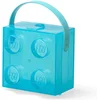 Image de LEGO - Lunchbox Brick 4 met Handvat Transparant - Nylon - Blauw