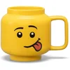 Image de LEGO - Keramische Mok Hoofd Silly 530 ml - Aardewerk - Geel