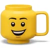 Image de LEGO - Keramische Mok Hoofd Happy Boy 530 ml - Aardewerk - Geel