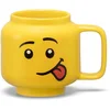 Image de LEGO - Keramische Mok Hoofd Silly 255 ml - Aardewerk - Geel